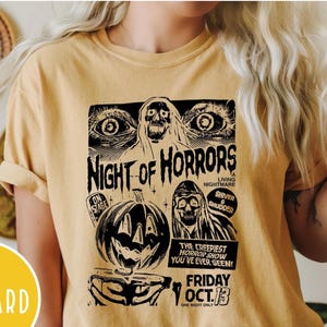 Comfort Colors Halloween Horror Nights Shirt: Horror Movie Party