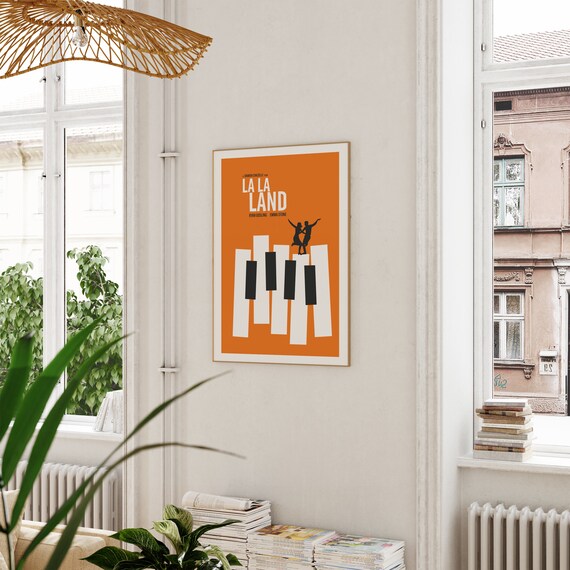 Lalaland Piano Orange Poster - Etsy