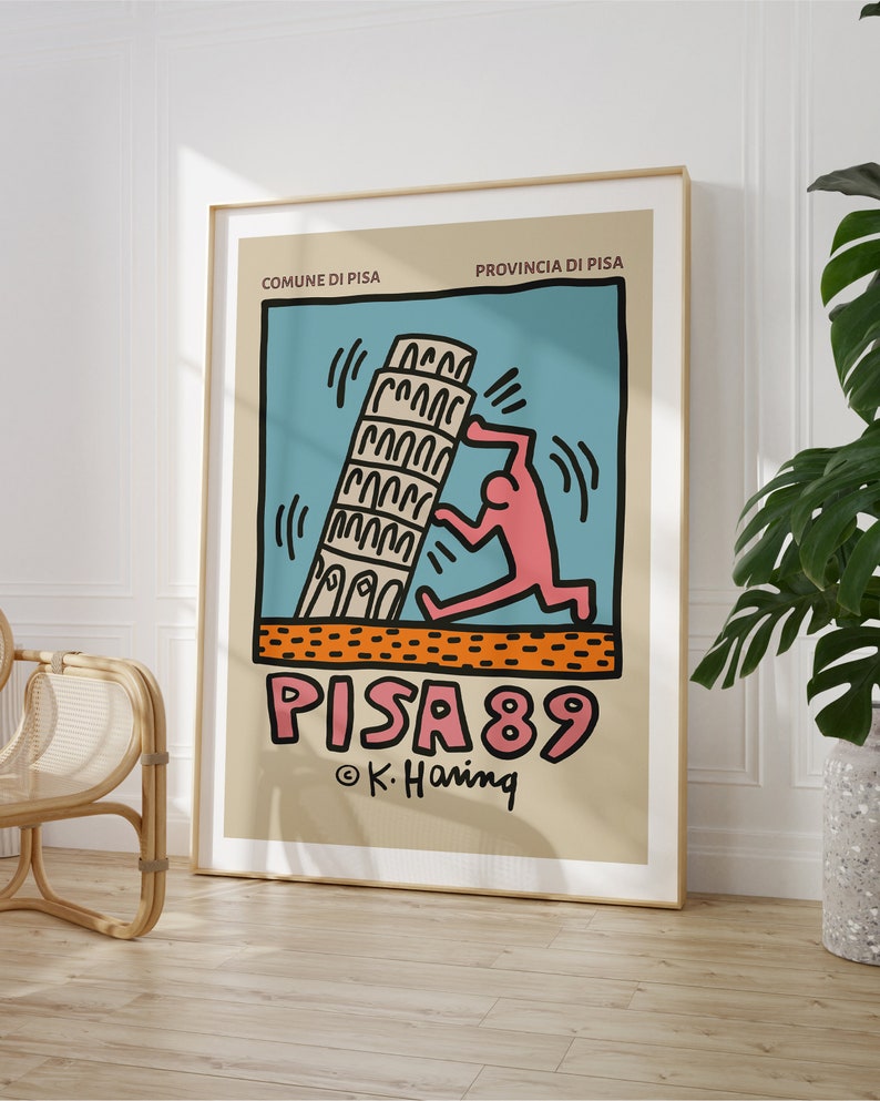 Pisa 89 Art by Keith Haring Poster - Etsy Australia