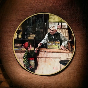 Norman Rockwell &#39;Back to School&#39;-verzamelbord-1722F