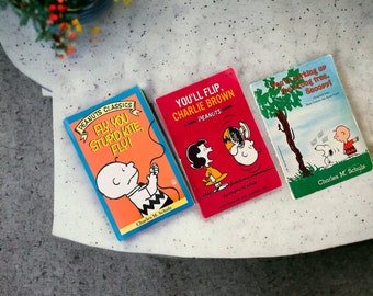 Peanuts Comic Book Set of 3, Vintage 1967-1990