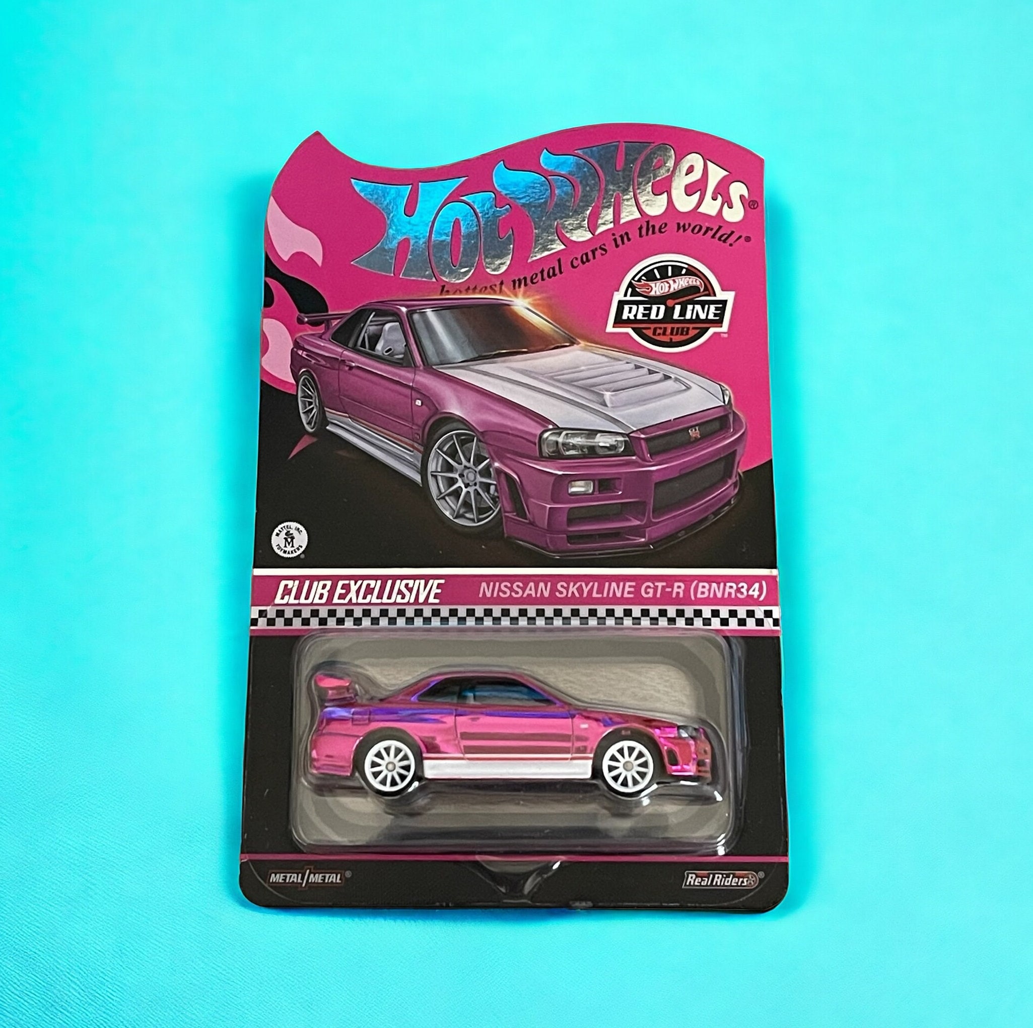 ミニカー Hot Wheels  RLC Pink Editions GT-R BNR34 Copy of RLC Exclusive Pink Editions Nissan Skyline GT-R