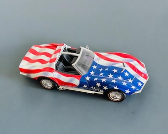 Franklin Mint Precision Models | 1969 Stars and Stripes Corvette Stingray | Limited Edition | Diecast 1:24 Model