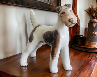 Royal Copenhagen Fox Terrier Figurine No. 3170, Circa 1962