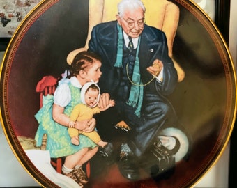 Norman Rockwell "The Ones We Love" Collector Plates, #1-3