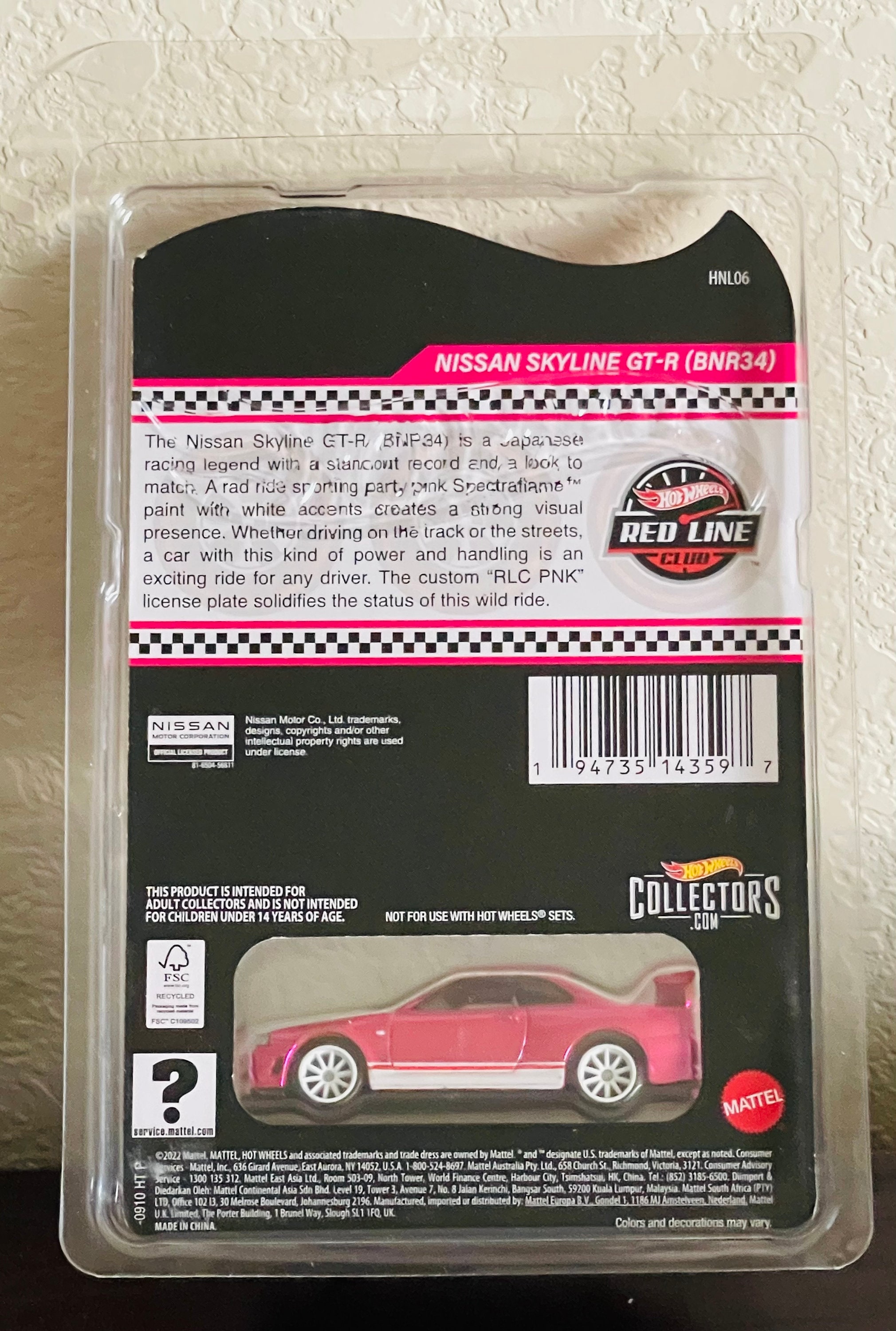 Hot Wheels Collectors RLC Exclusive Pink Editions Nissan Skyline