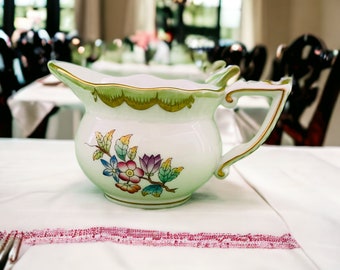 Herend Queen Victoria Creamer, Circa 1960-1970