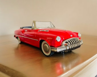 1950 Buick Open Convertible Standard Sedan Tin Friction Model Car #MF 321 | Diecast 1:18 Model | Japan, Circa 1950