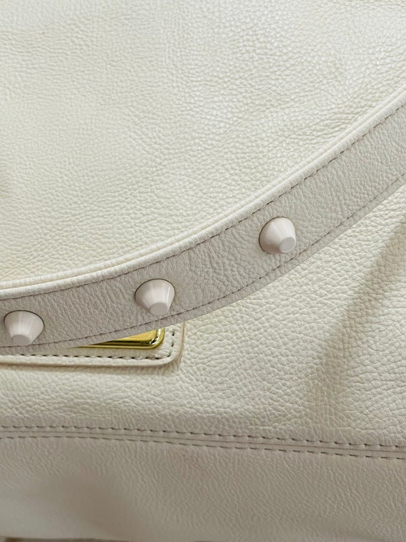 Steve Madden Satchel Shoulder Tote Bag, Cream - image 7