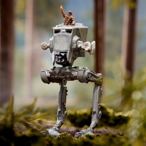 ホットウィール コレクターズ - スター・ウォーズ スターシップス セレクト AT-ST チューバッカ付き 箱入り