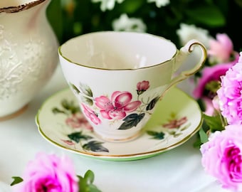 Grosvenor Bone China, Jackson & Gosling Teacup and Saucer, Circa 1930-1940