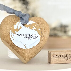 Stempel Einzelstück handgefertigt // Holzstempel Geschenkanhänger // Geschenkstempel