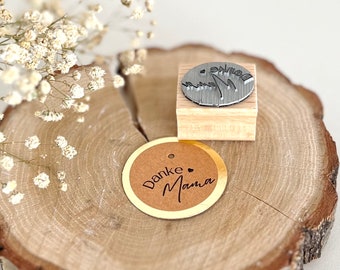 Stempel Danke Mama // Holzstempel Geschenkanhänger // Geschenkstempel/ Muttertag