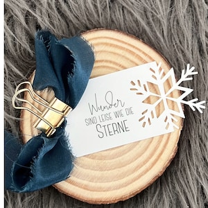 Stempel Wunder sind leise wie die Sterne // Holzstempel Geschenkanhänger // Geschenkstempel // Weihnachten