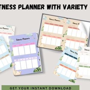 Fitness Planner| Workout Planner| Weight Loss  Wellness Journal| Digital Fitness Planner| Health Meal Self Care Tracker |Fitness Printable