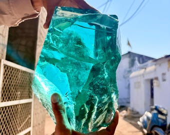 Cristal Andara de Agua Marina: Cristal monoatómico de alta vibración, piedra curativa