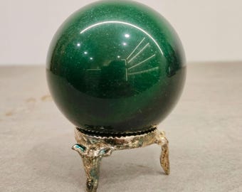 ブラックムーンストーンスフィア：自然な輝き、直感力、そして守護の