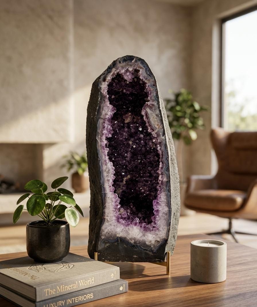 Amethyst geode x large - Etsy 日本