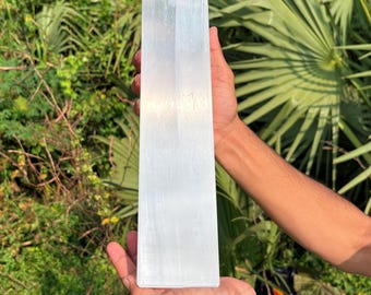 Selenite Crystal Tower: Hand-Carved Stone of Cleansing