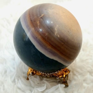 Polychrome Jasper Sphere – Desert Jasper Crystal Ball for Grounding & Emotional Healing – Natural Crystal Decor Gift