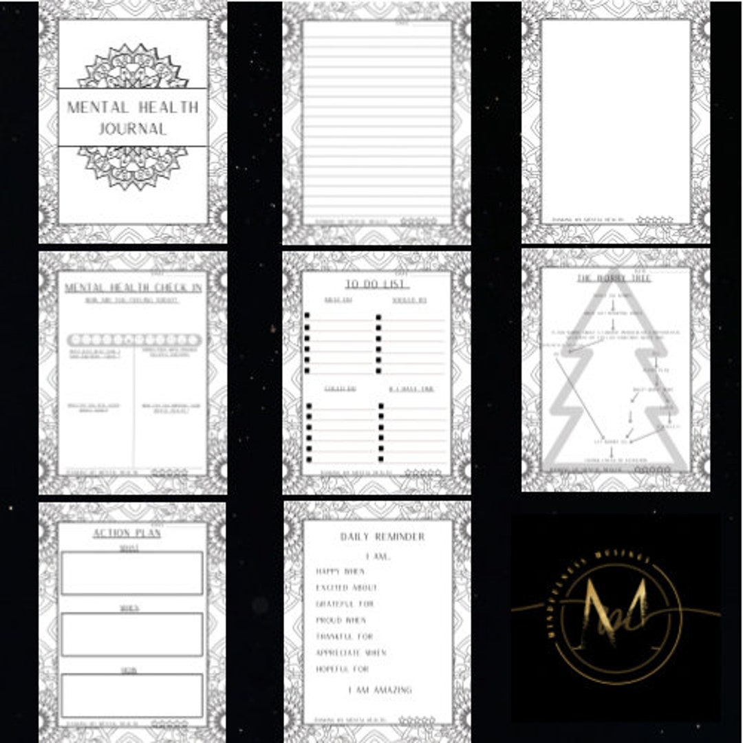Mental Health Journal Template For Goodnotes Mandala Design Etsy mental-health-journal-template-for-goodnotes-mandala-design-etsy