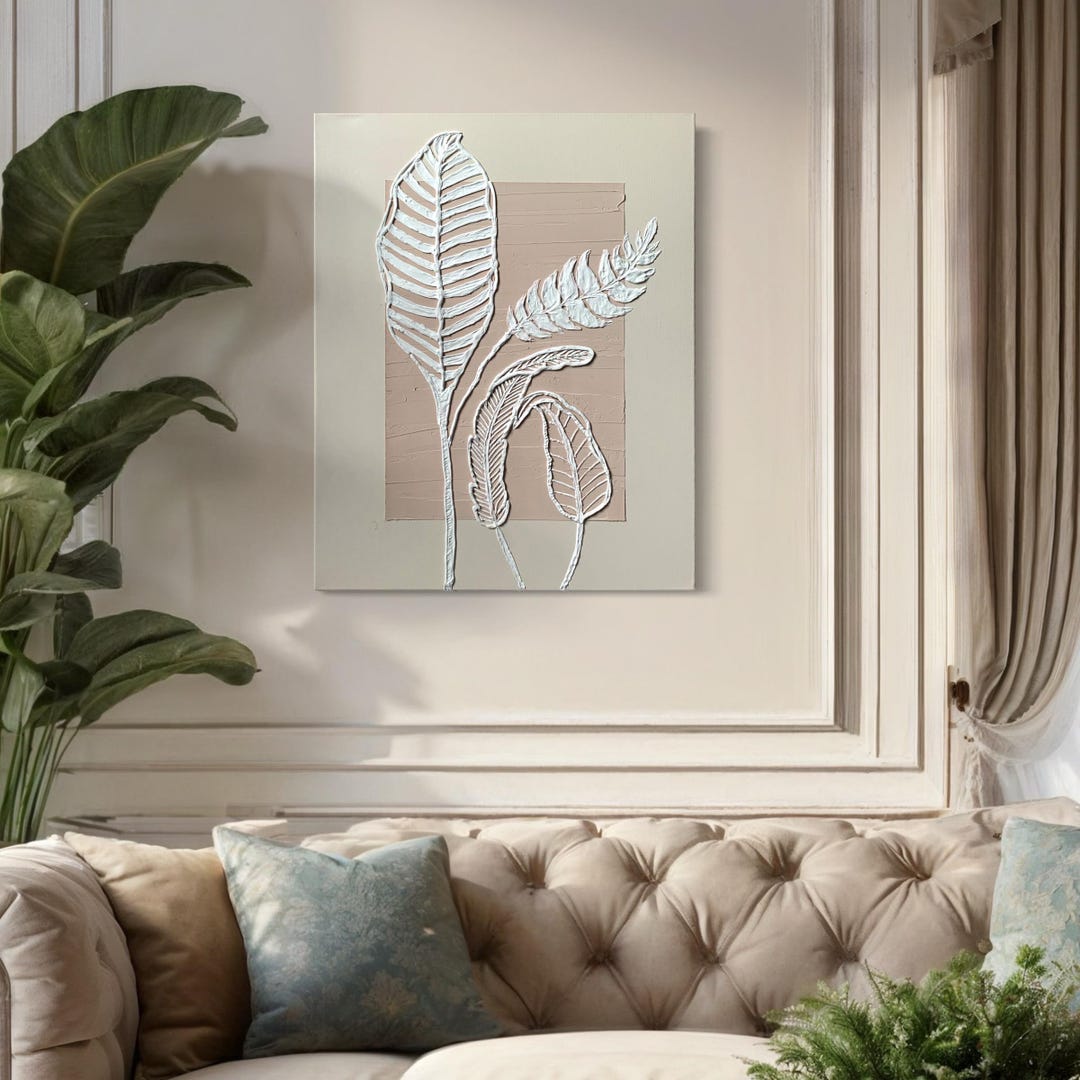 Minimalist Decor, Texture Art for Your Home, Modern Art, Hallway Decor ... - Minimalist Home Decor Featuring Natural Texture