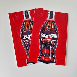 Beverage decor, print decoration, Coca Cola art, living room decor, bedroom decoration, housewarming gift, gifts for her, unique postcards