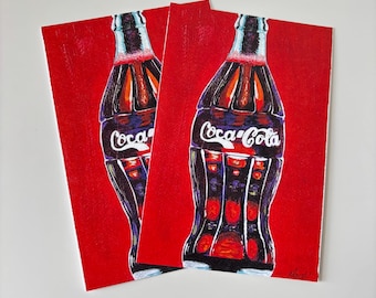 Coca Cola Print: Vintage Beverage Art, Retro Kitchen Decor (4x6)