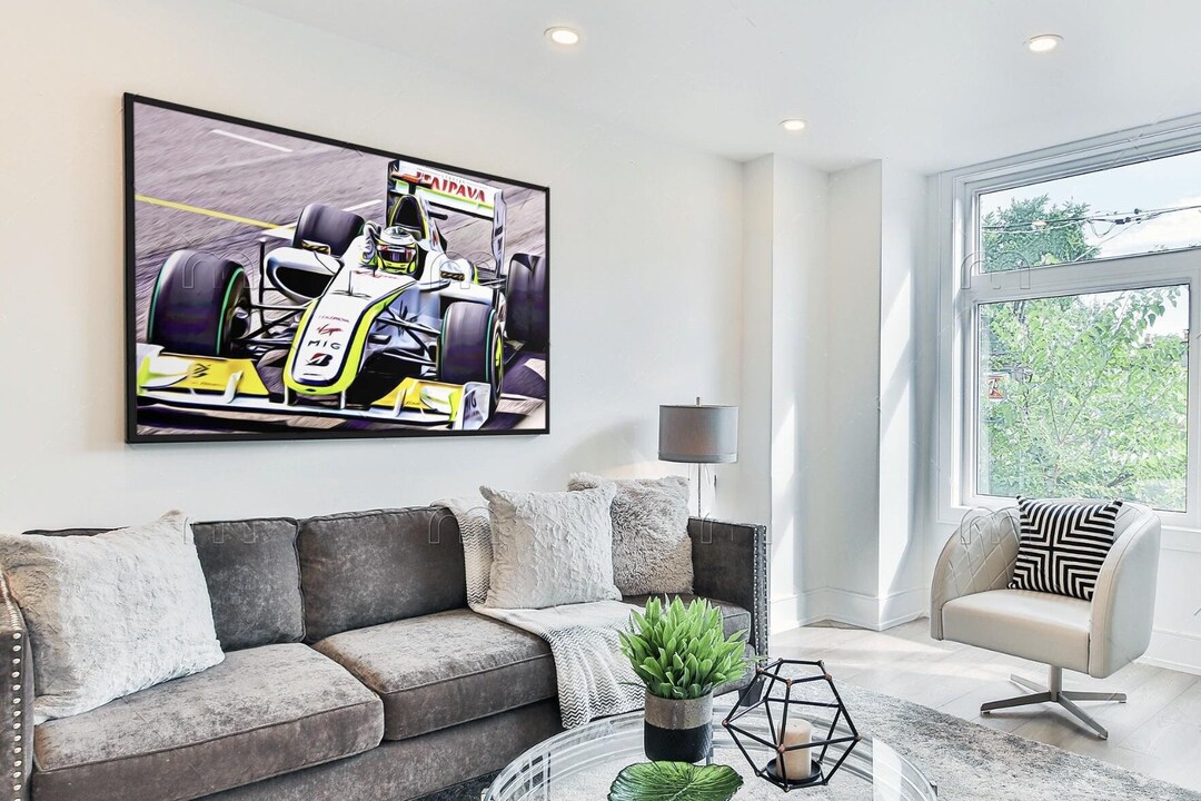 2009 Brazil Jenson Button Formula One Digital Wall Art Poster - Etsy