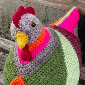 Emotional Support Chicken Crocheted the original and legal version image 1