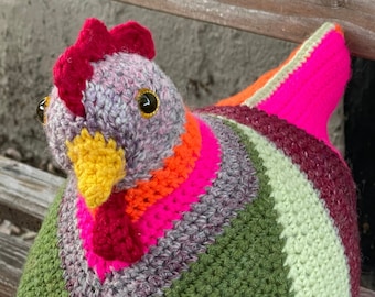 Emotional Support Chicken Crocheted (the original and legal version)