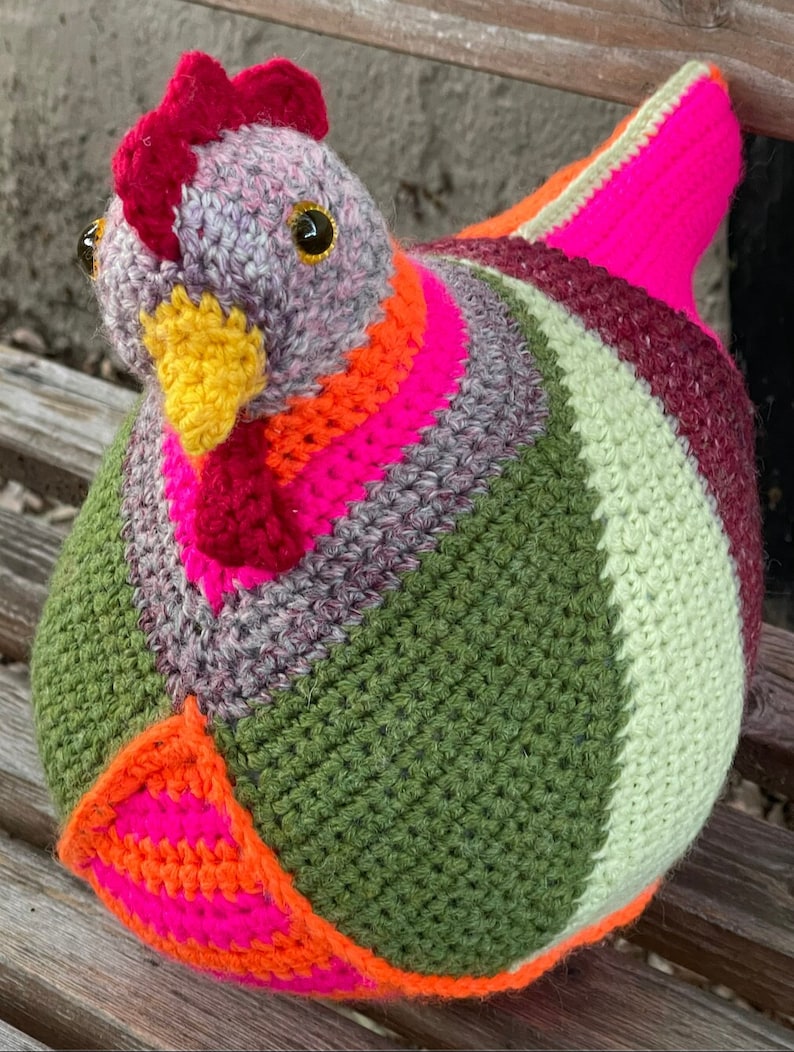 Emotional Support Chicken Crocheted the original and legal version image 1