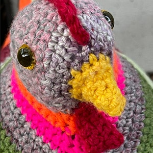 Emotional Support Chicken Crocheted the original and legal version image 3