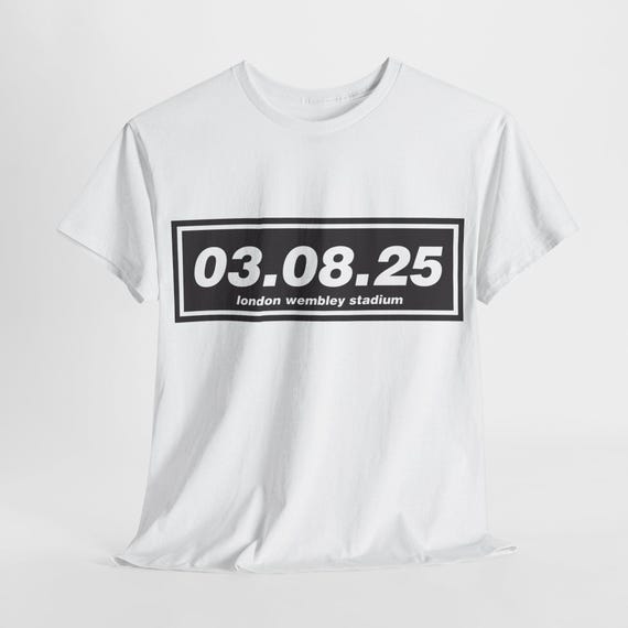 Oasis Live'25 03.08.25 Wembley Oasis Tour T Shirt 2025 - Etsy