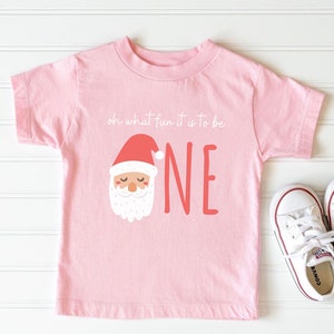 Oh What Fun it is to be One Birthday Shirt, Christmas First Birthday Tshirt, Winter Onederland Birthday, 1st Birthday, Santa Bday, December
