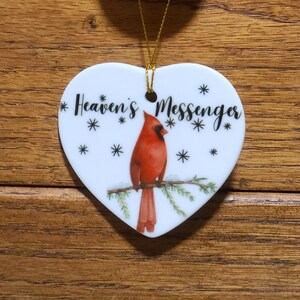Cardinal Memorial Christmas Ornament, In Loving Memory Remembrance Personalized