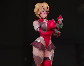 Mari | Fan Art | 3D Printed | Resin Model Garage Kit | *Un-Painted* | Momoji