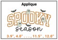 Spooky Season Applique Embroidery Satin Stich Design Halloween Designs Embroidery product logo