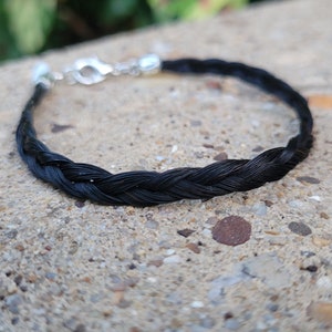 Mini pulsera trenzada de pelo de caballo
