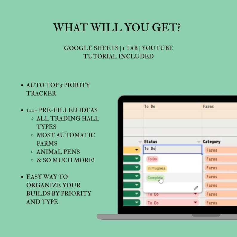 Minecraft Checklists Build Planner for Minecraft | Build Checklist | Companion Planner for ...