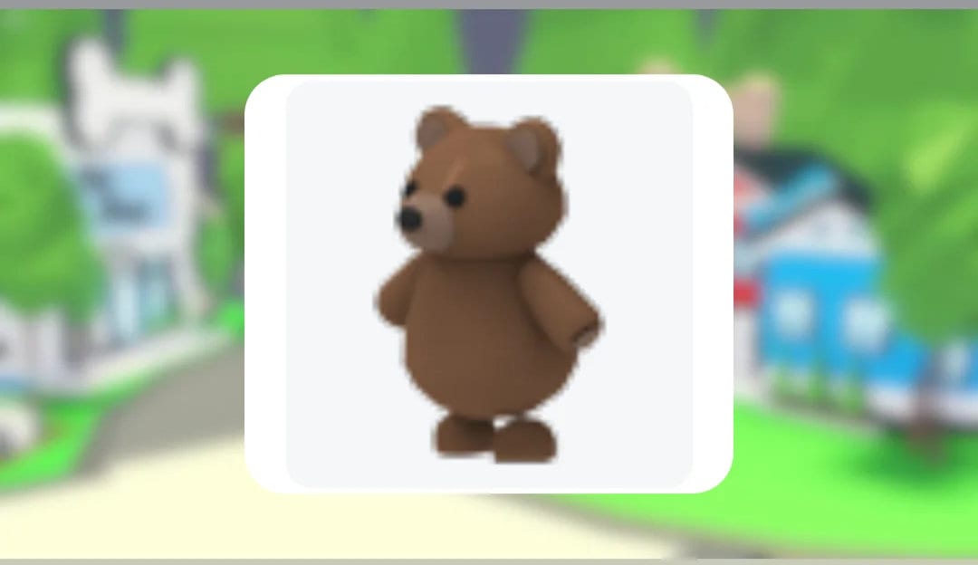 Adopt Me Brown Bear - Etsy