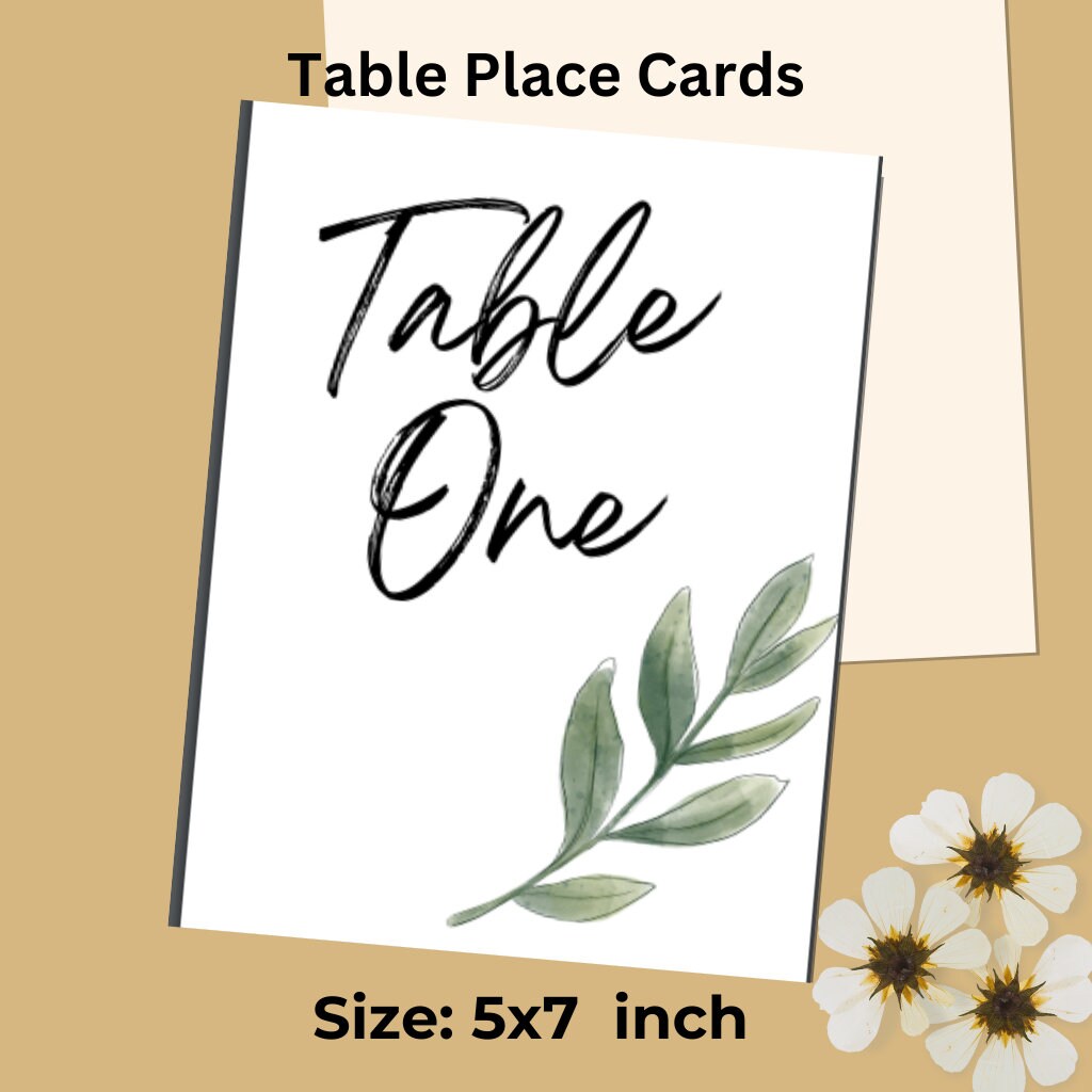 PRINTABLE Table Place Cards Numbers - Il Fullxfull.5193460645 2zes 