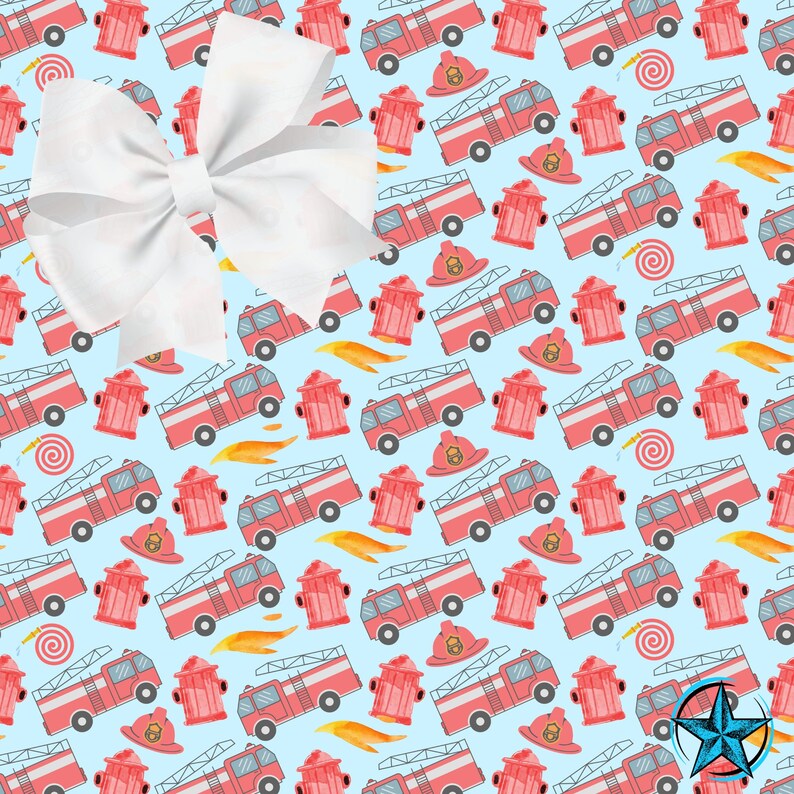 Fire Truck Wrapping Paper. Vibrant Eco-friendly Fire Fighter - Etsy