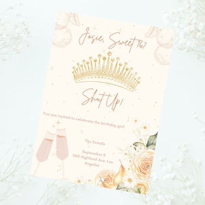 Princess Diaries Sweet 16 Invitation/Princess Themed/Birthday Invitation/Sweet 16 Birthday