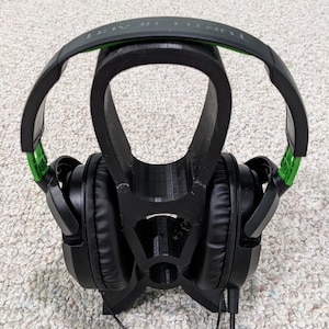 Black 3d Printed Gaming Headset Stand
