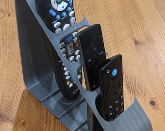 3D Printed TV Remote Holder Able to Hold Four Different Remote Sizes
