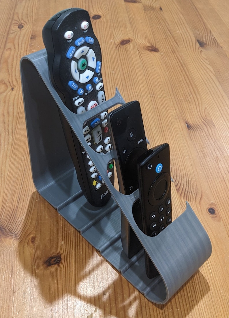 Remote Control Printable 3D Printed TV Remote Holder Able to Hold Four Different Remote Sizes - Etsy
