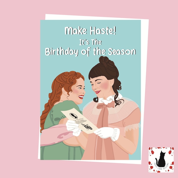 Bridgerton Birthday Card: Eloise and Penelope, Lady Whistledown
