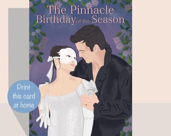 Tarjeta de cumpleaños inspirada en Benophie (descarga digital)