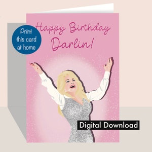 Dolly - Print at Home - Geburtstagskarte (Digitaler Download)
